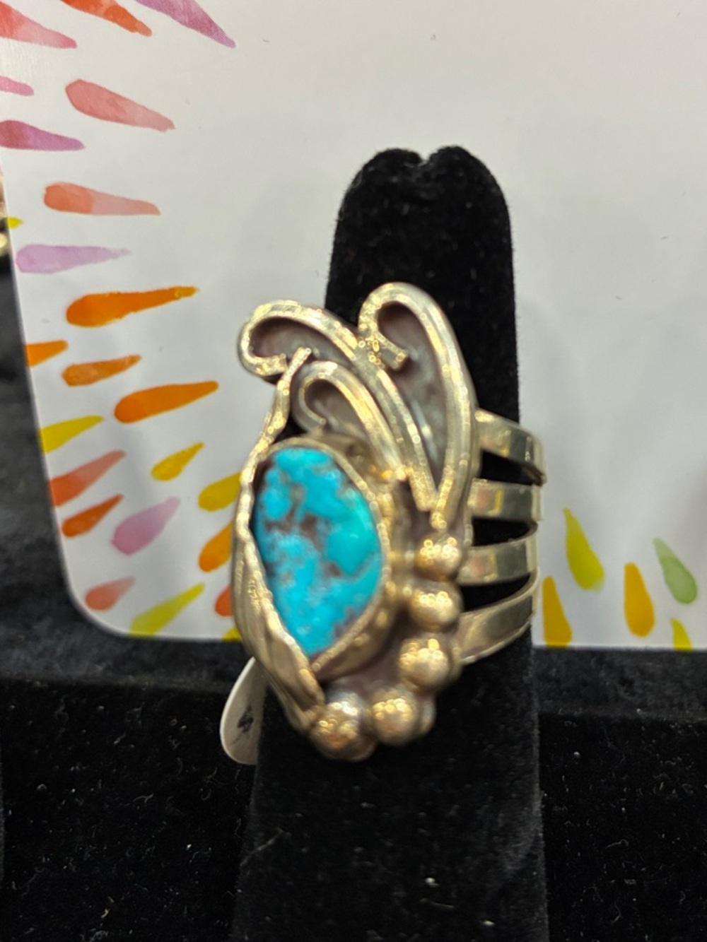 Turquoise Statement Ring - Women's Jewelry
